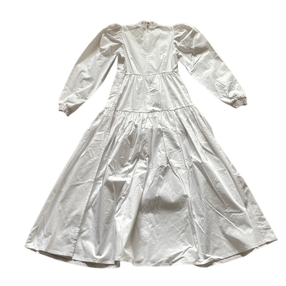 🎉 4x HP 🎉 NWT Danielle Bernstein Puff Sleeve Calf MIDI Dress - Picture 7 of 7